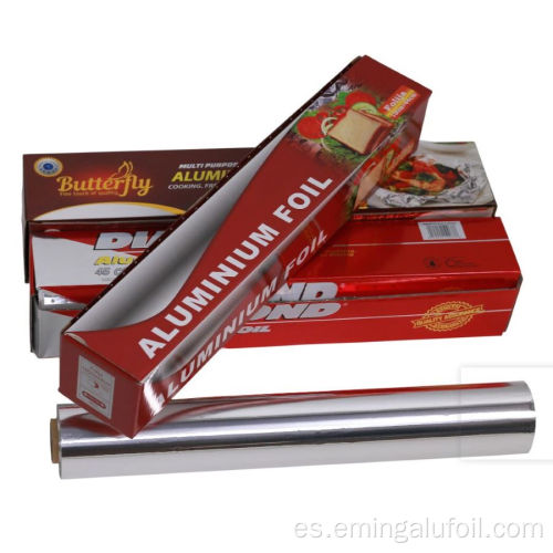 Papel de aluminio desechable para envasado de alimentos